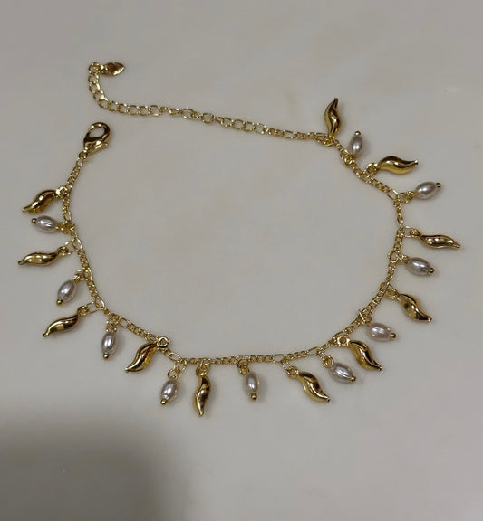 Dangling Pearl Anklet