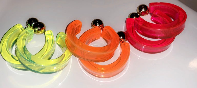 Chunky Mini Neon Hoops