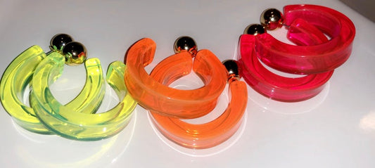 Chunky Mini Neon Hoops