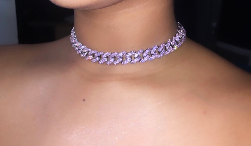 Pink Cuban Choker