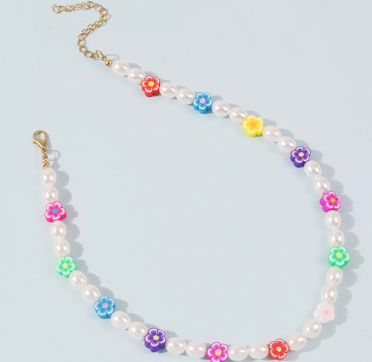 Flower Pearl Necklace