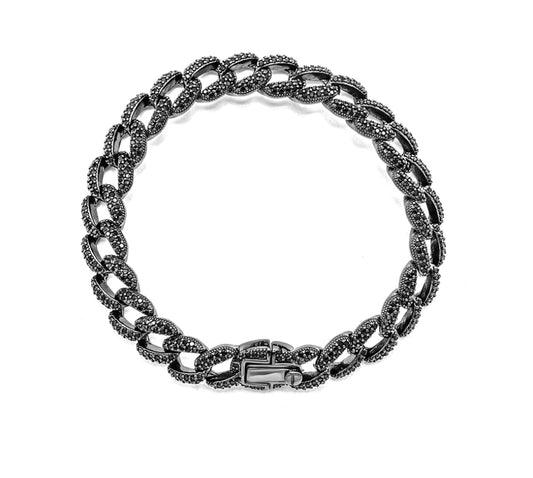 Black Sterling Silver Bracelet