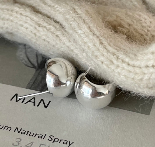 Sterling Silver Ball Studs