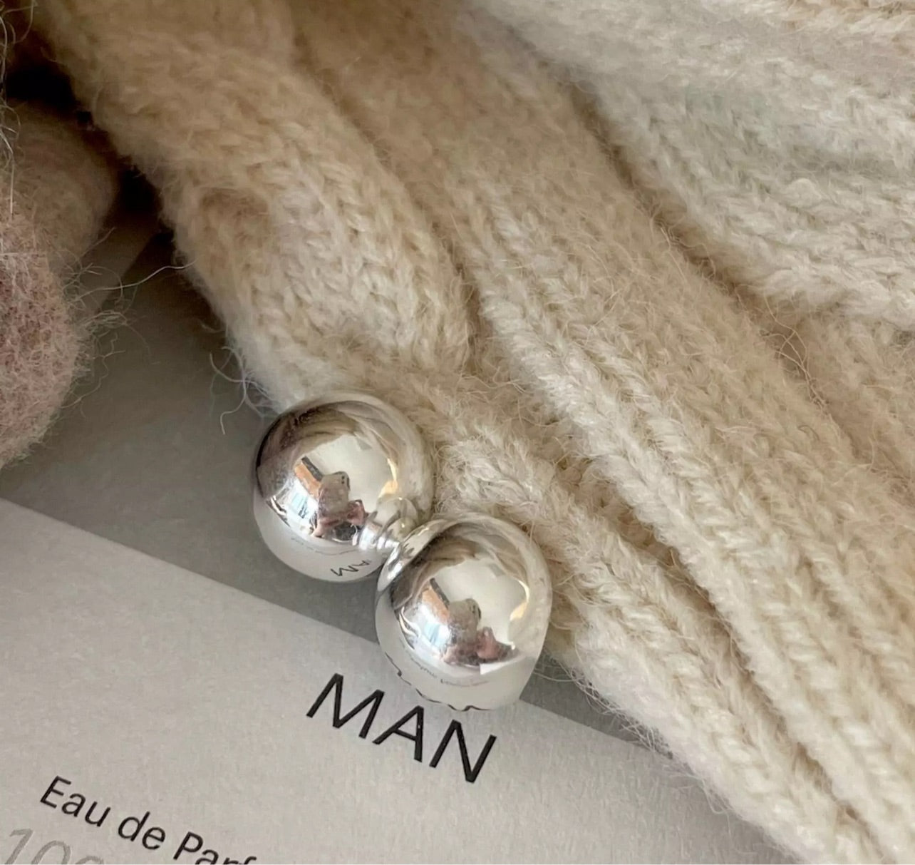 Sterling Silver Ball Studs