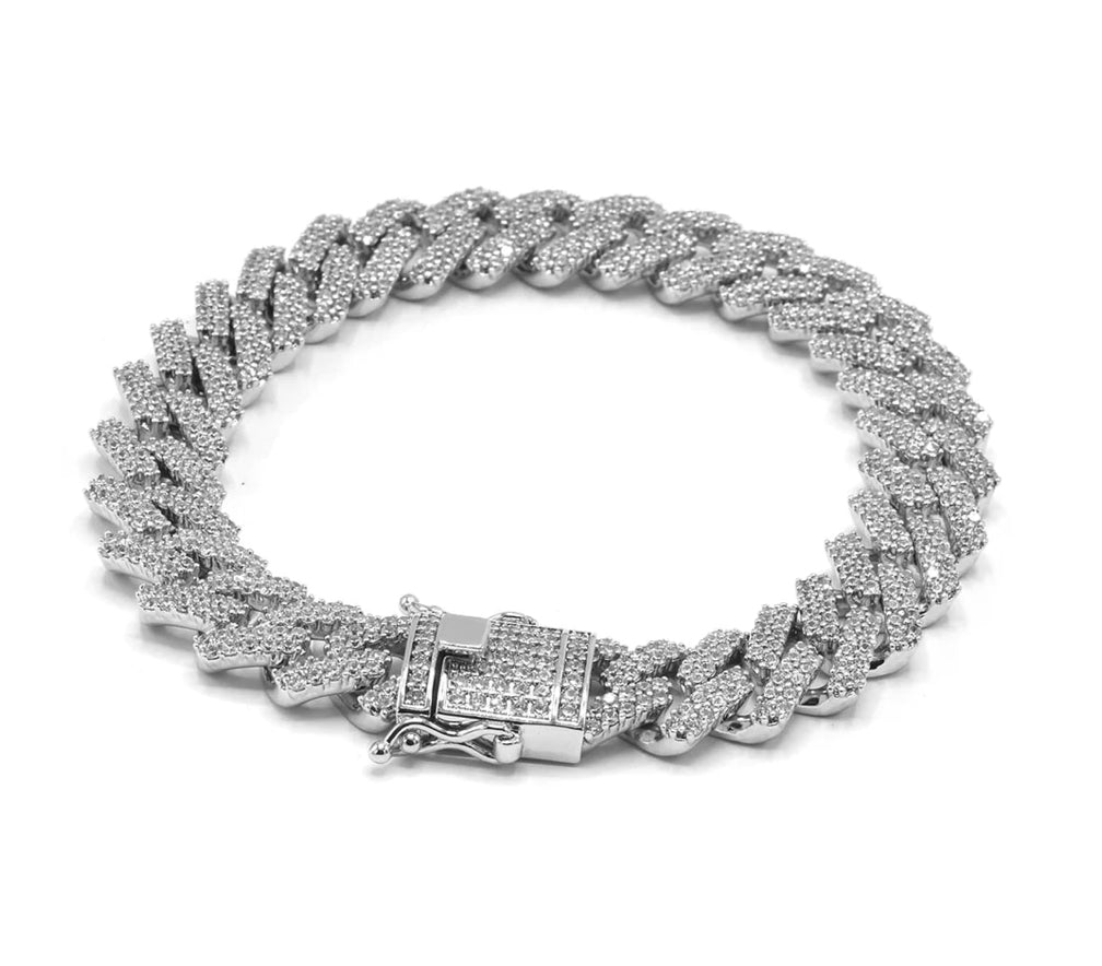 Diamond Cuban Anklet