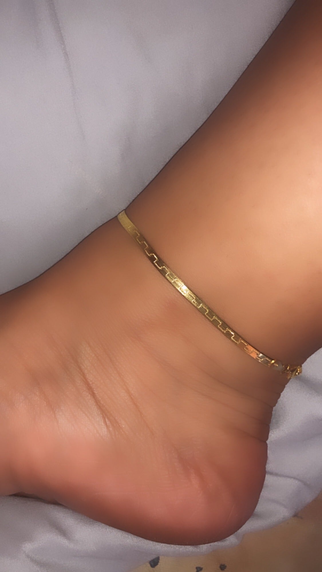 Herringbone Anklet