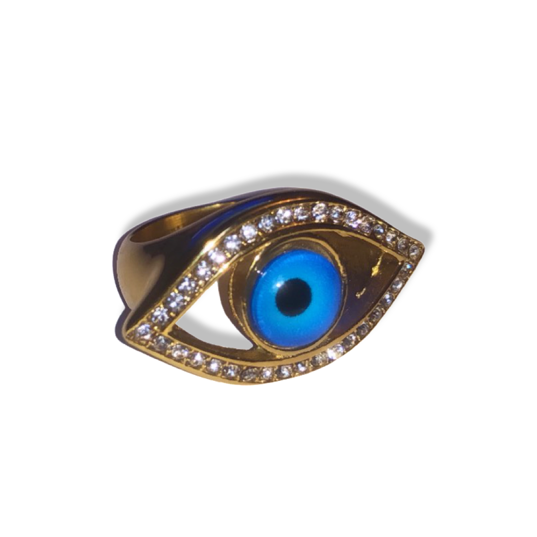 Blue Evil Eye Ring